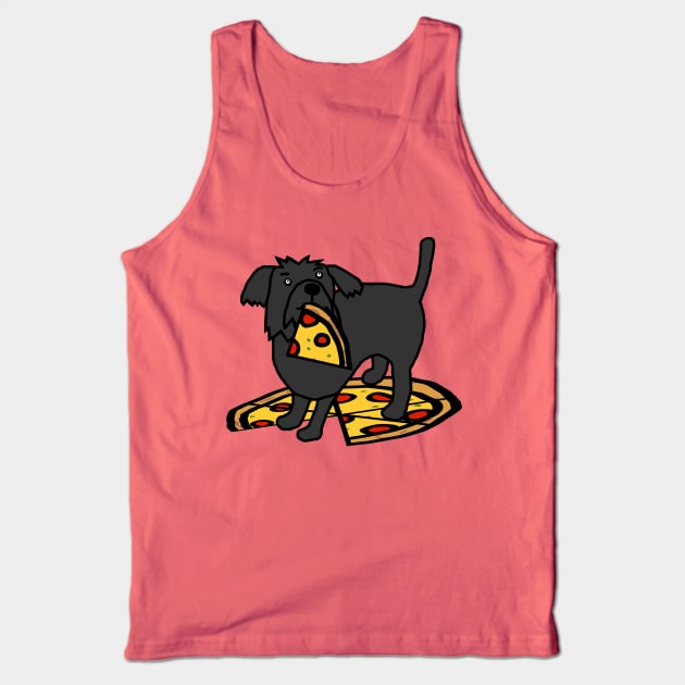 Cute Dog with Pizza Tank Top by ellenhenryart